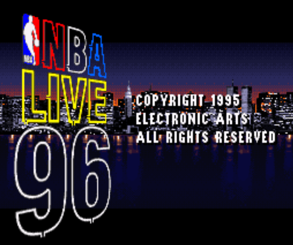 NBA Live 96 Title Screen